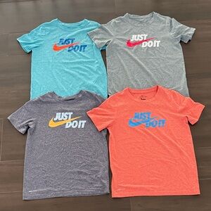 Set of 4 Nike Kids Short Sleeve Just Do It Tees